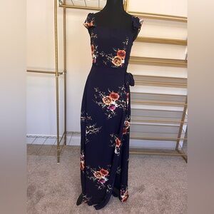 Floral Navy Maxi Dress